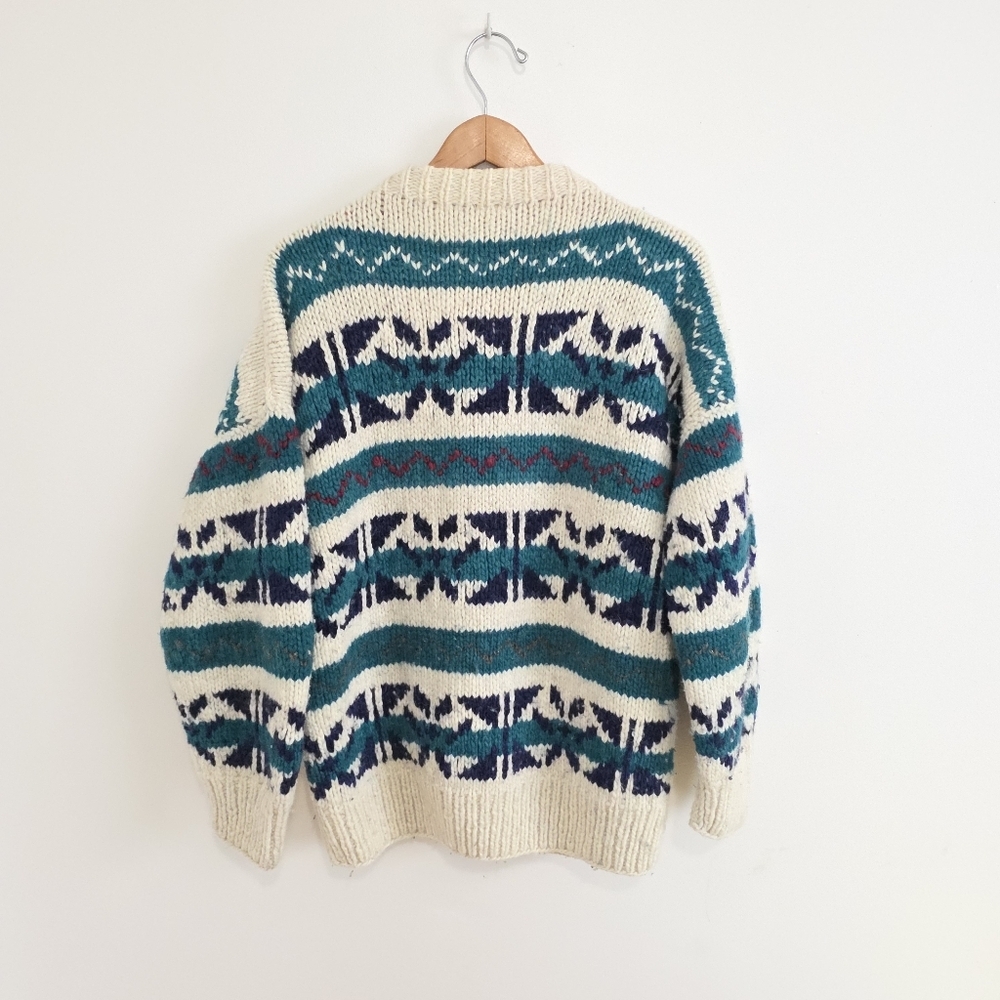 Vintage Alma Knit Wool Cardigan Jacket - Picture 2 of 12